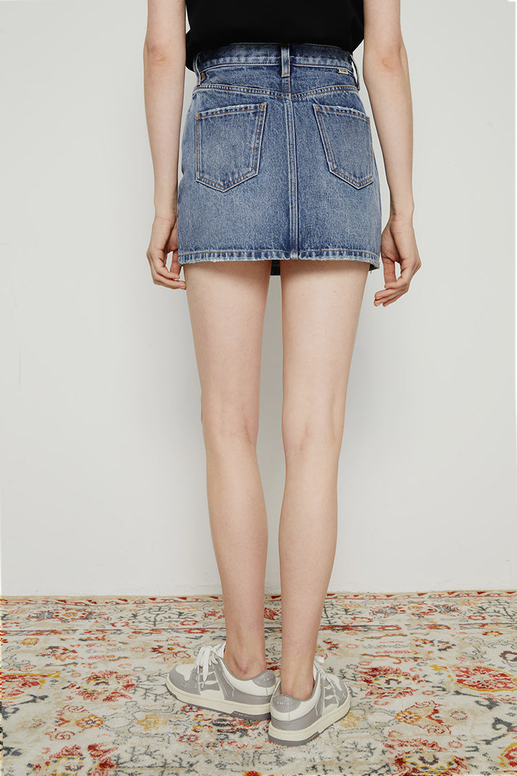 80'S Vintage Mini Skirt HJ168