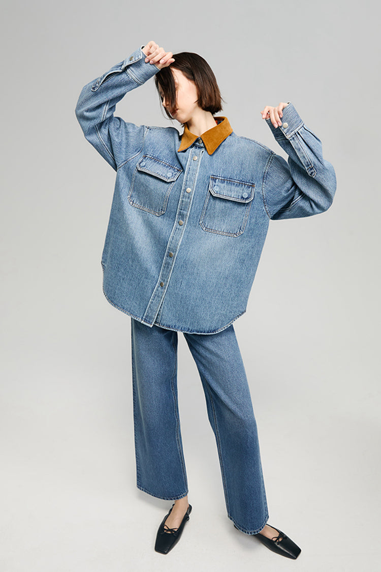 California Sunset Denim Shirt HJ902